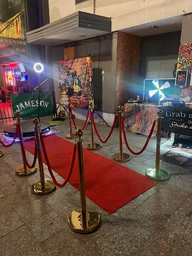 Party Shots red carpet event setup